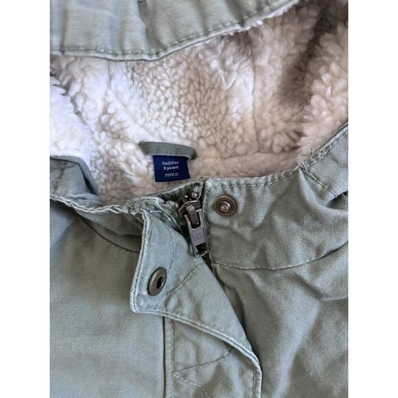 Gap Sherpa Lined Utility Parka Hooded Coat - Picture 4 of 5